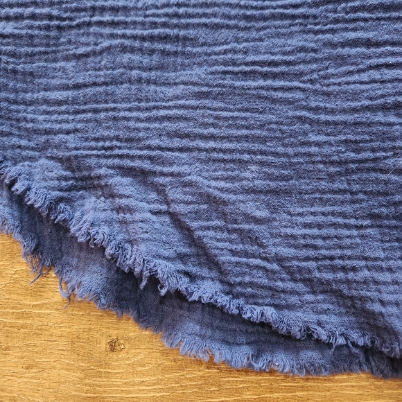 Paintcolors womens blue lagenlook tunic textured button-up small bohocore casual - Picture 9 of 9